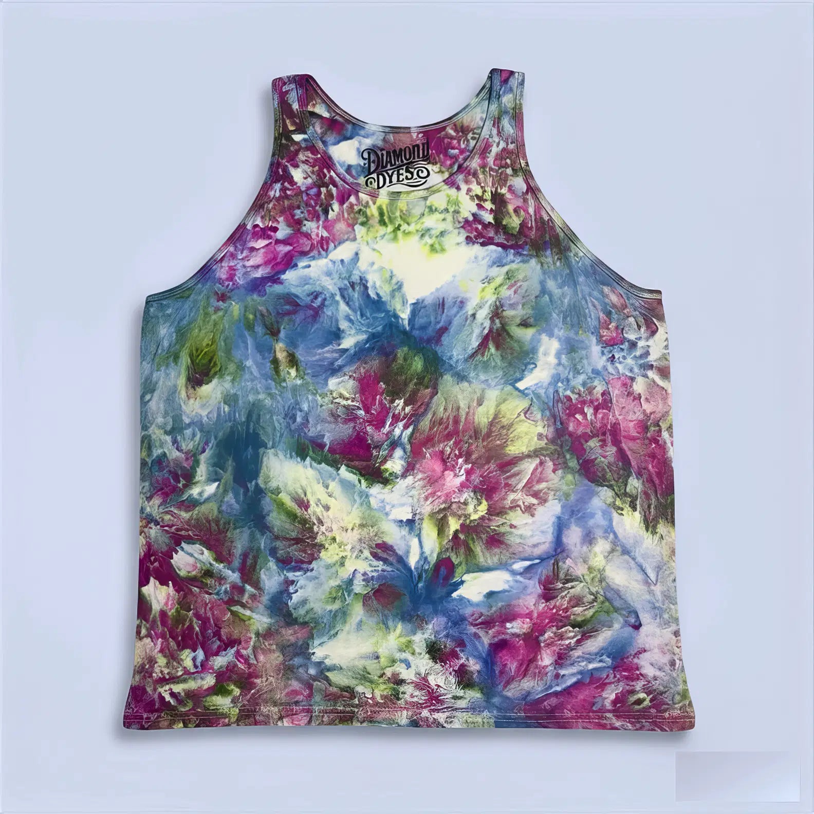 Shorts Pink Blue Tie Diamond Dye