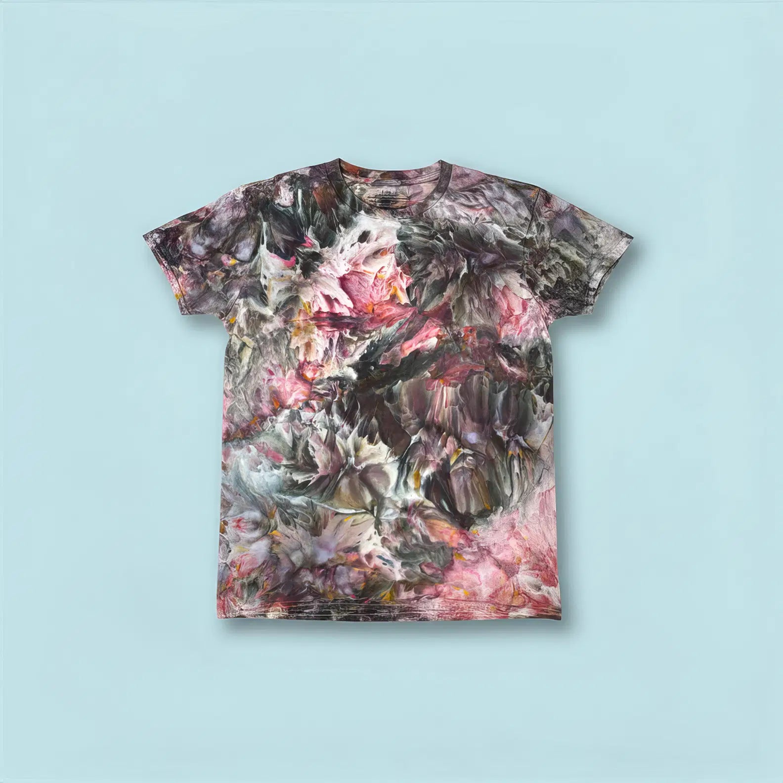 T Shirt Pink Tie Diamond Dye