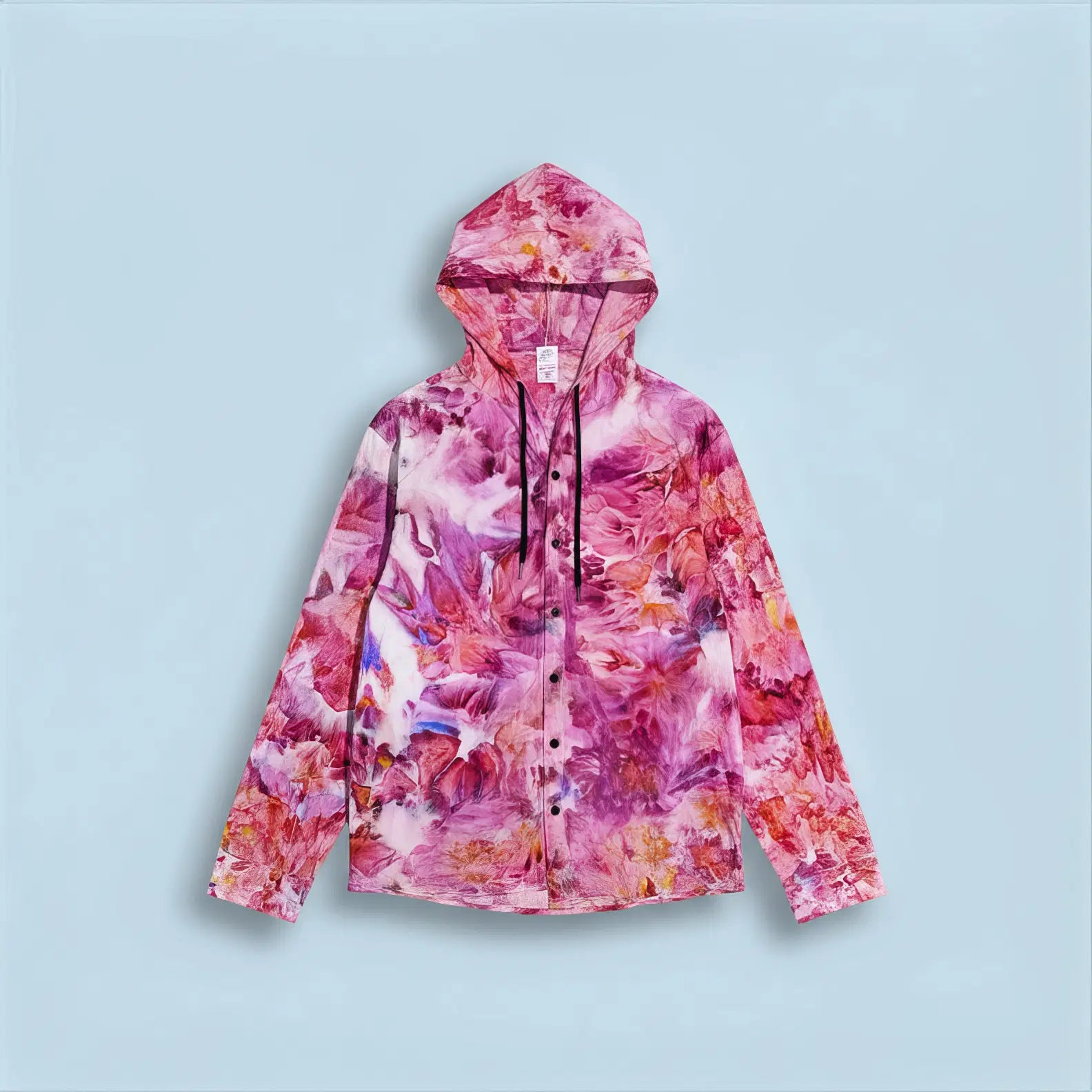 Top Pink Blue Tie Diamond Dye