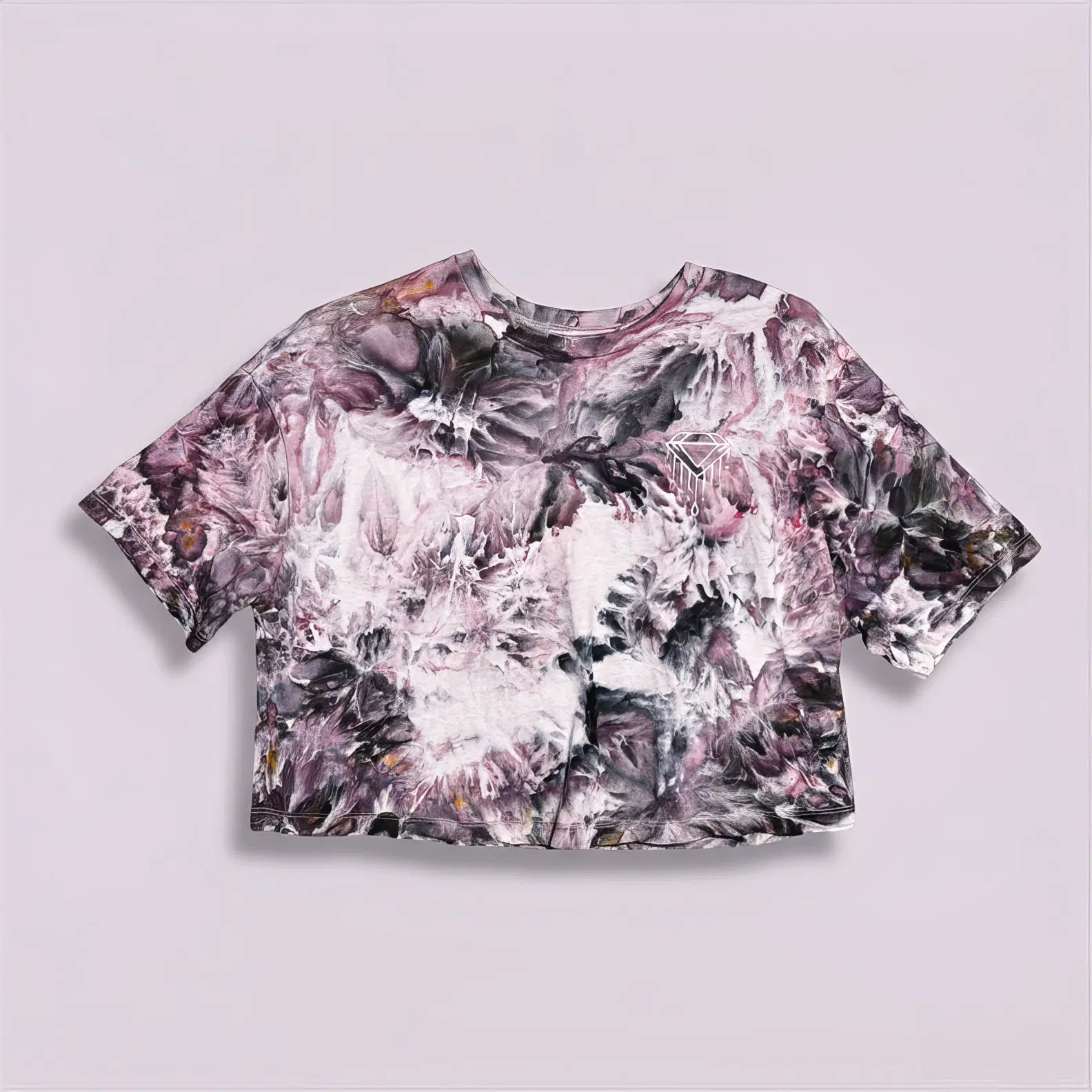 Top Pink Purple Tie Diamond Dye