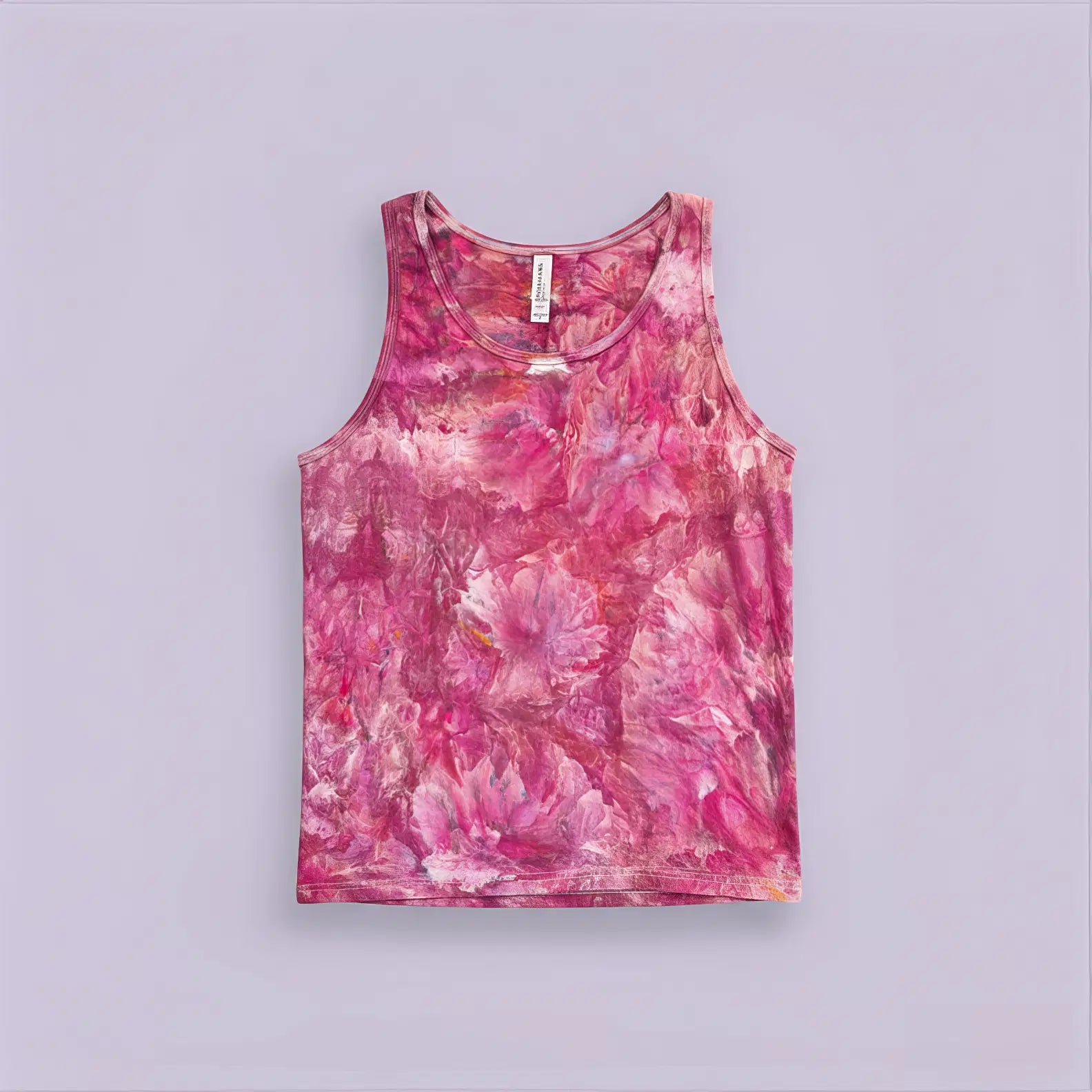 Top Pink Tie Dye Diamond Dye